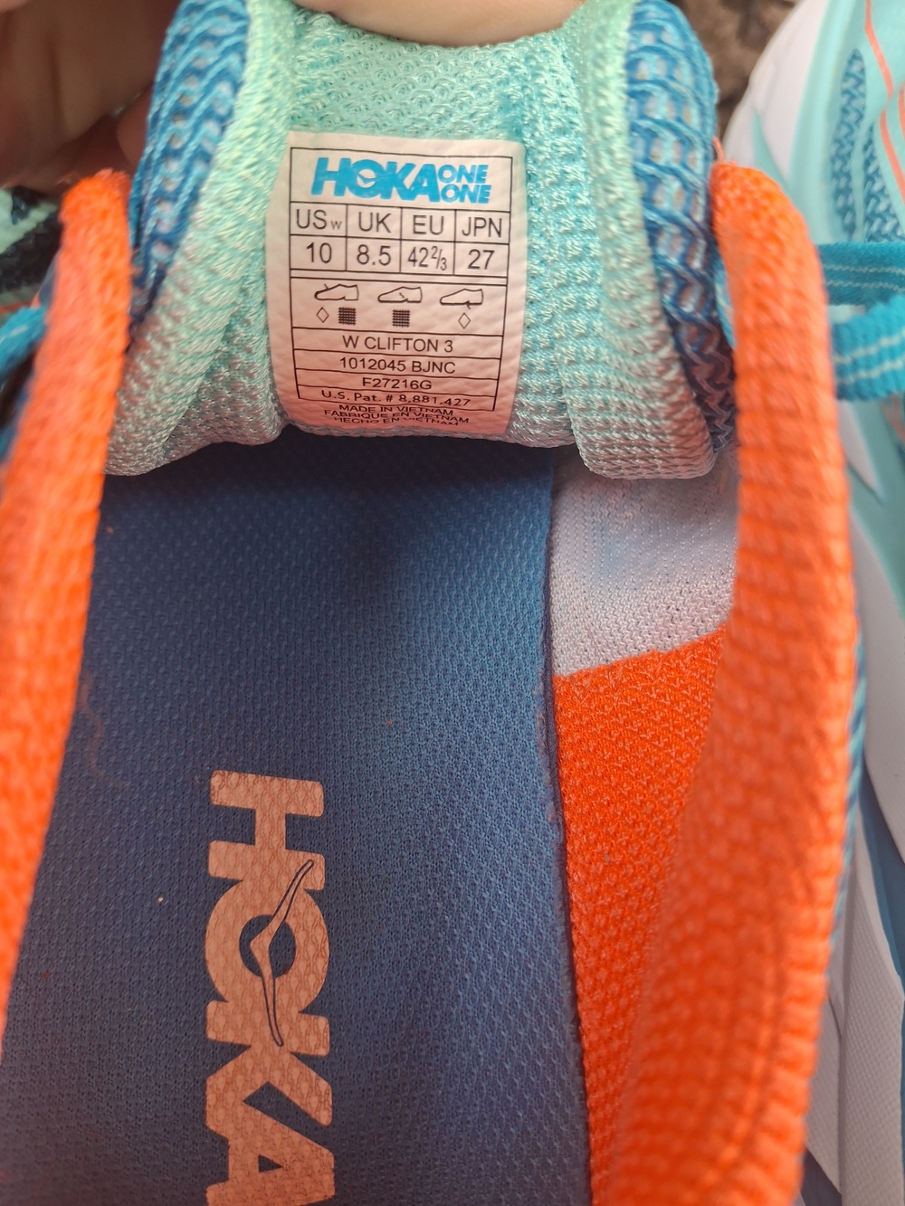 Hoka One One Clifton 3 Running Shoes Size 10 - Picture 10 of 10